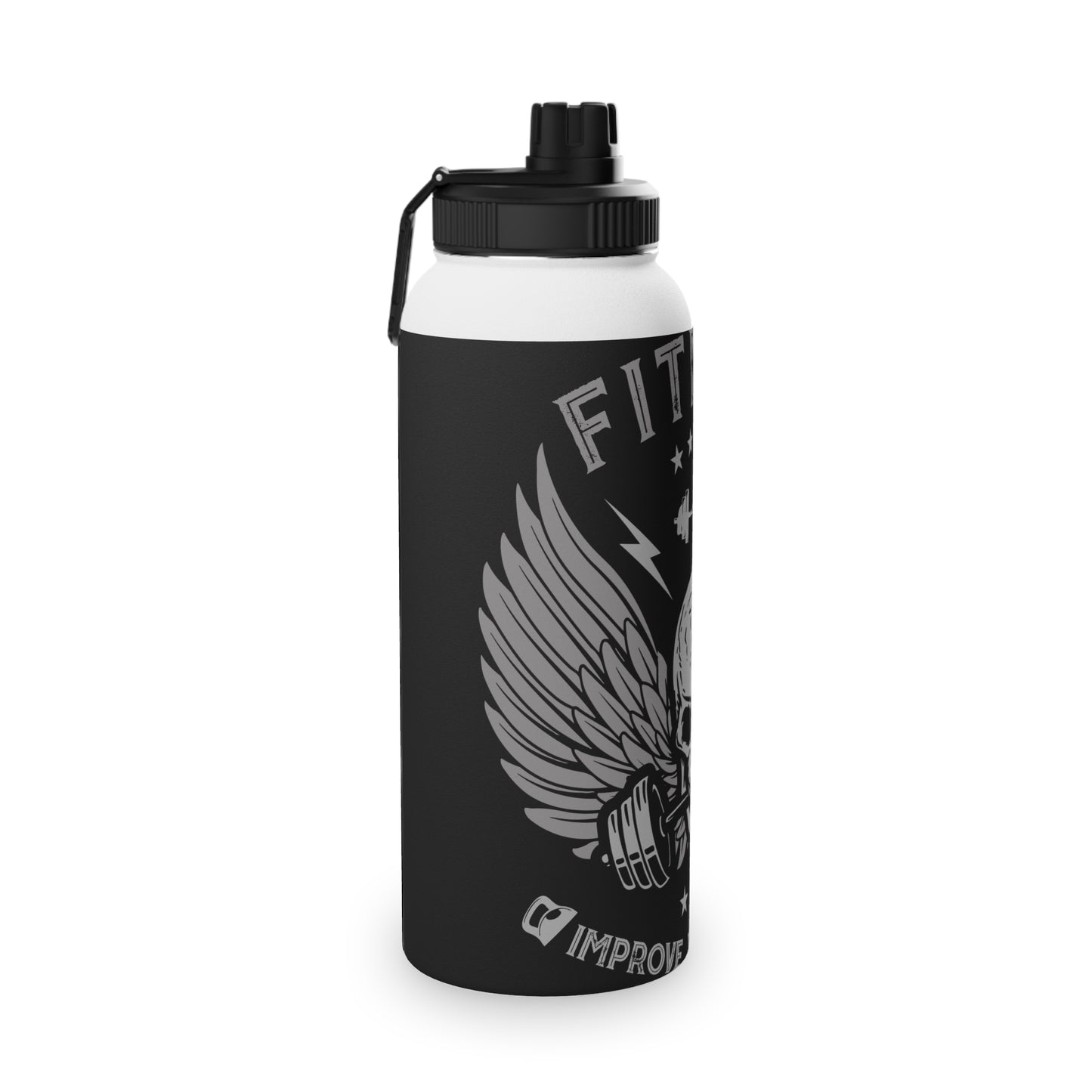 Fitness Skull Stainless Steel Water Bottle - Improve Your Power