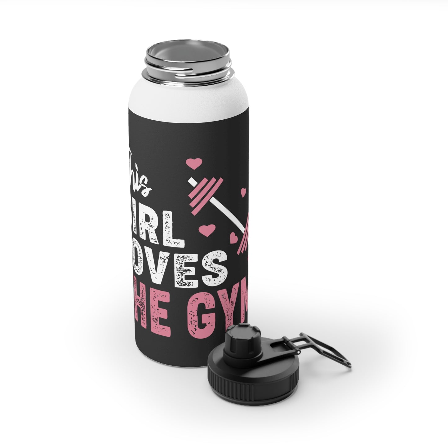 This Girl Loves The Gym Stainless Steel Water Bottle | Sporty Hydration Gear