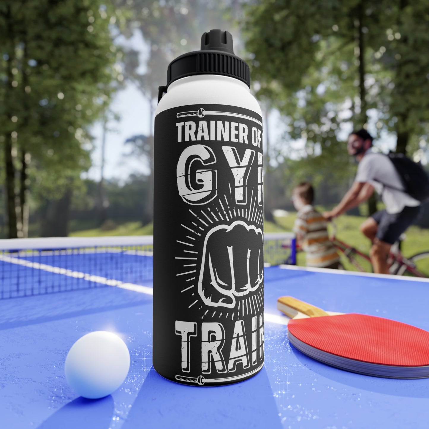 Gym Trainer Stainless Steel Water Bottle - Perfect Sport Hydration Gear