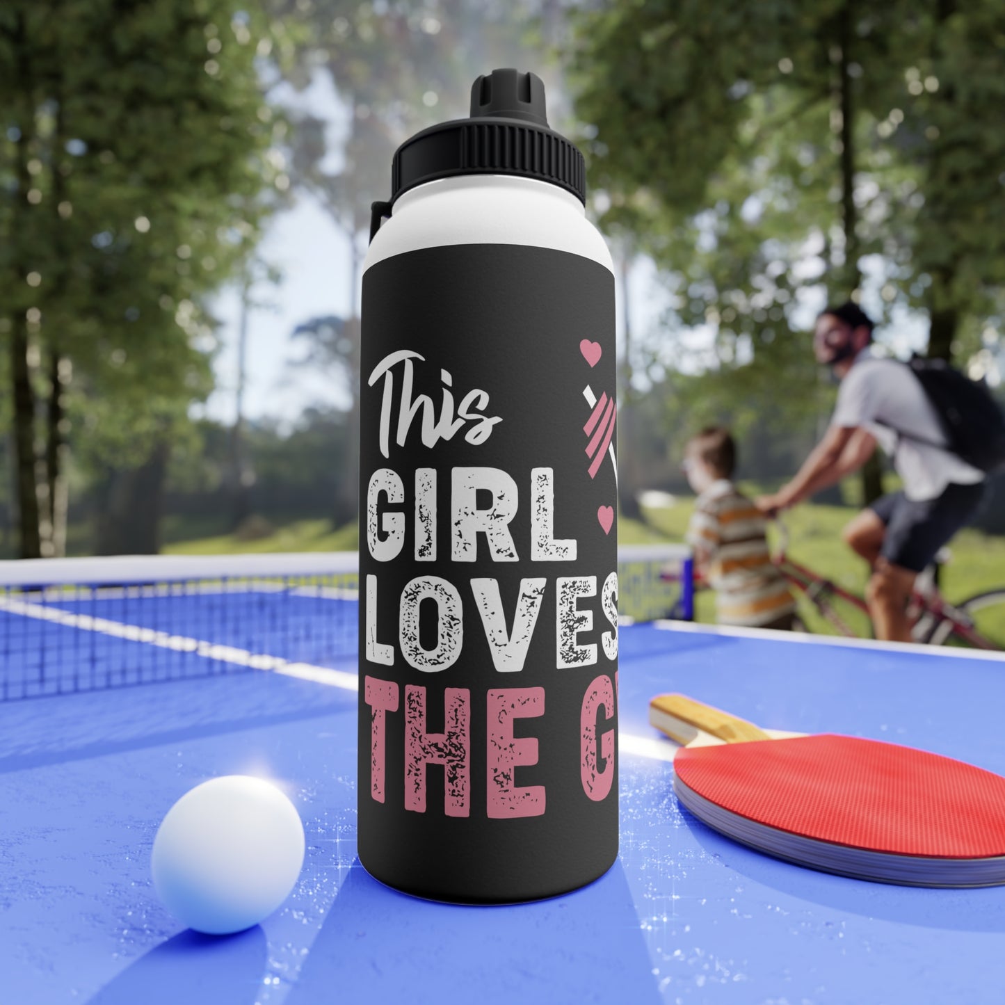 This Girl Loves The Gym Stainless Steel Water Bottle | Sporty Hydration Gear