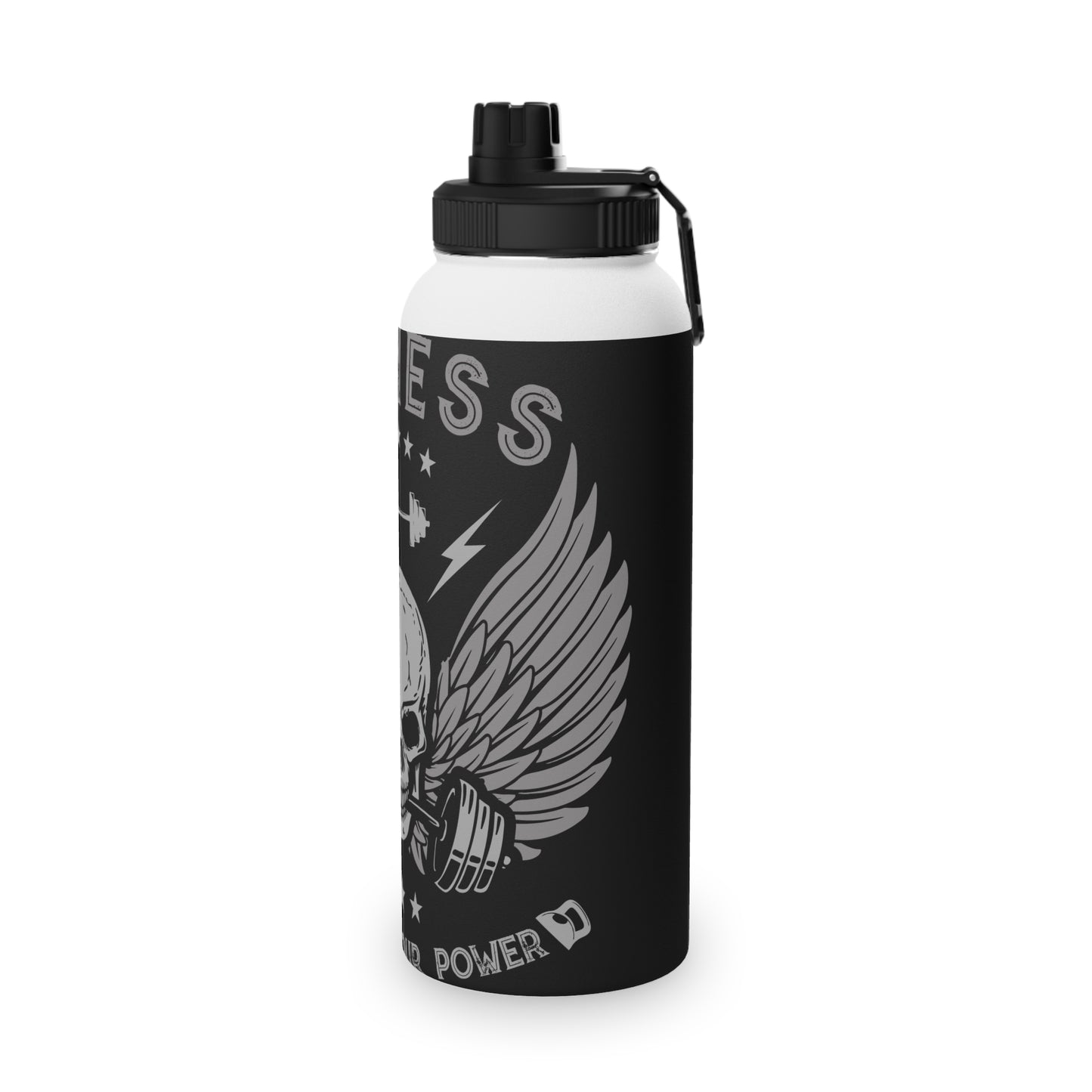 Fitness Skull Stainless Steel Water Bottle - Improve Your Power