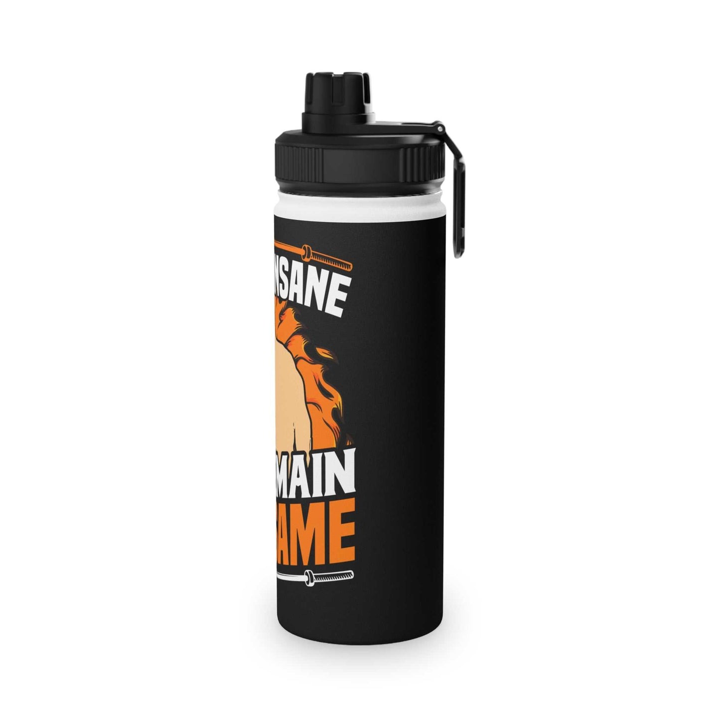 Gym Quotes Stainless Steel Water Bottle with Sports Lid
