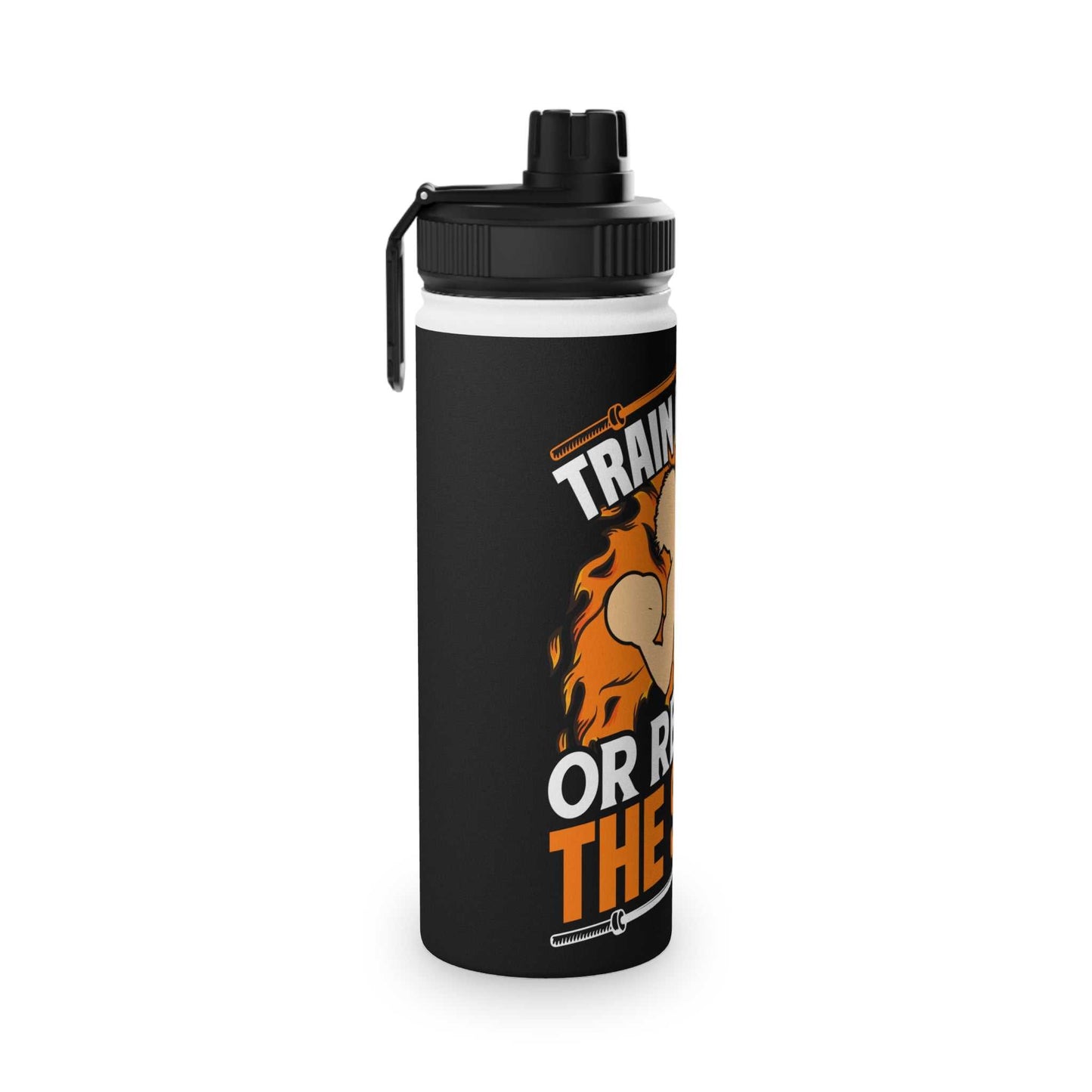 Gym Quotes Stainless Steel Water Bottle with Sports Lid