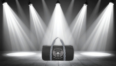 Fitness Skull Duffel Bag — Camo/Checker Gym Travel Bag