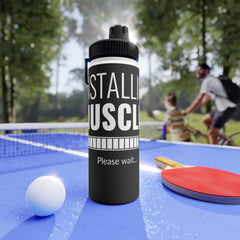 Motivational Stainless Steel Water Bottle - Instant Muscle Design