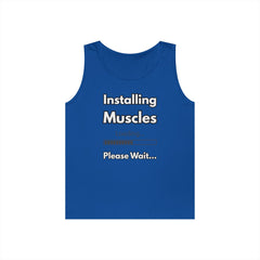 Installing Muscles Tank Top — Funny Gym Workout Shirt