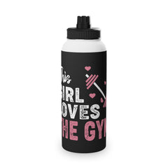 This Girl Loves The Gym Stainless Steel Water Bottle | Sporty Hydration Gear