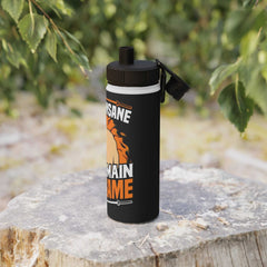 Gym Quotes Stainless Steel Water Bottle with Sports Lid