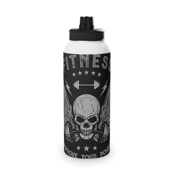 Fitness Skull Stainless Steel Water Bottle - Improve Your Power