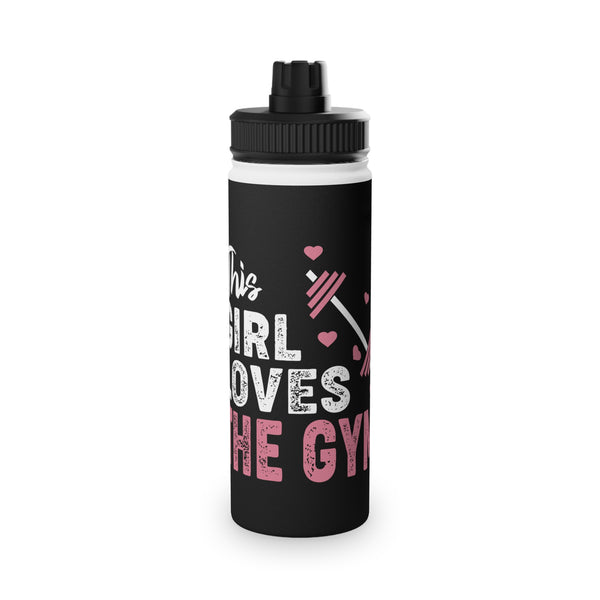 This Girl Loves The Gym Stainless Steel Water Bottle | Sporty Hydration Gear