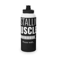 Motivational Stainless Steel Water Bottle - Instant Muscle Design
