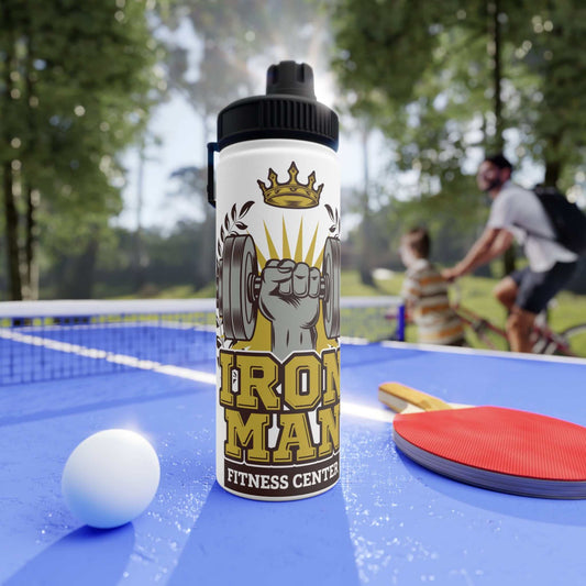 Iron Man Fitness Stainless Steel Water Bottle - Perfect for Gym & Outdoor Use