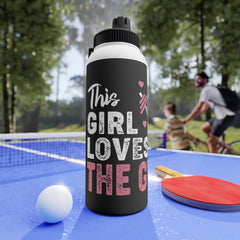 This Girl Loves The Gym Stainless Steel Water Bottle | Sporty Hydration Gear
