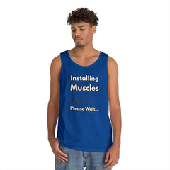Installing Muscles Tank Top — Funny Gym Workout Shirt