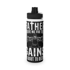 Motivational Stainless Steel Water Bottle – Fitness & Gym Design