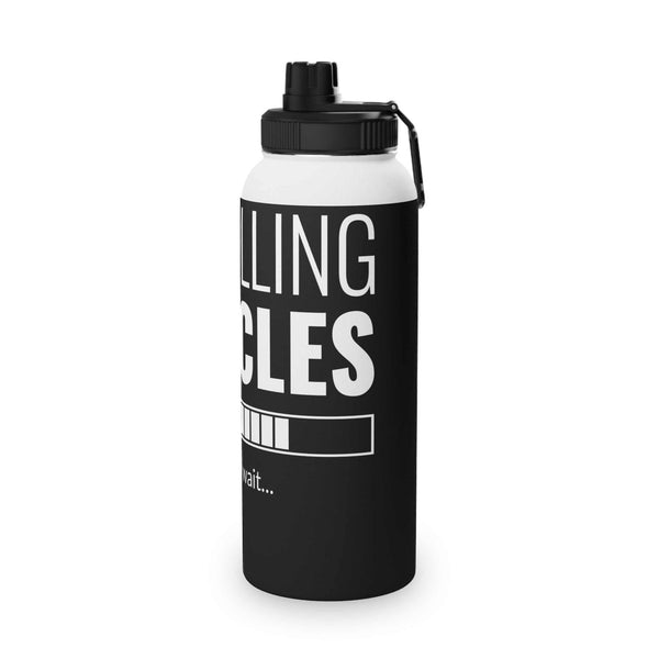 Motivational Stainless Steel Water Bottle - Instant Muscle Design
