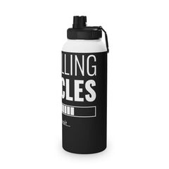 Motivational Stainless Steel Water Bottle - Instant Muscle Design