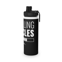 Motivational Stainless Steel Water Bottle - Instant Muscle Design