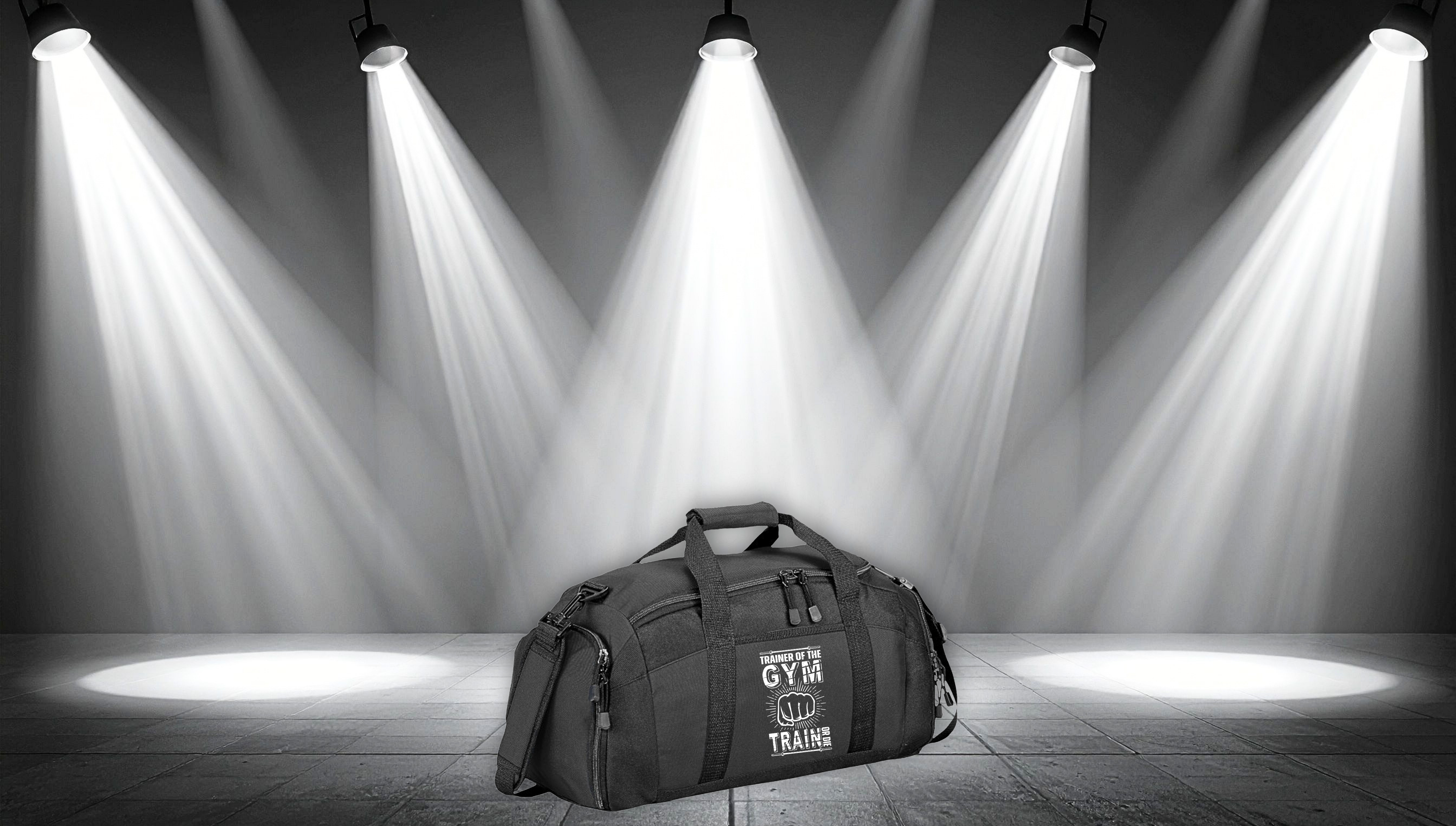 Gym Bag — Trainer of the Gym | Fitness Duffel with 'Trainer of the Gym' Fist Logo
