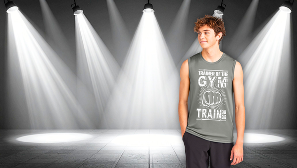 Gym Trainer Performance Sleeveless Tee — "Trainer of the Gym" Workout Tank