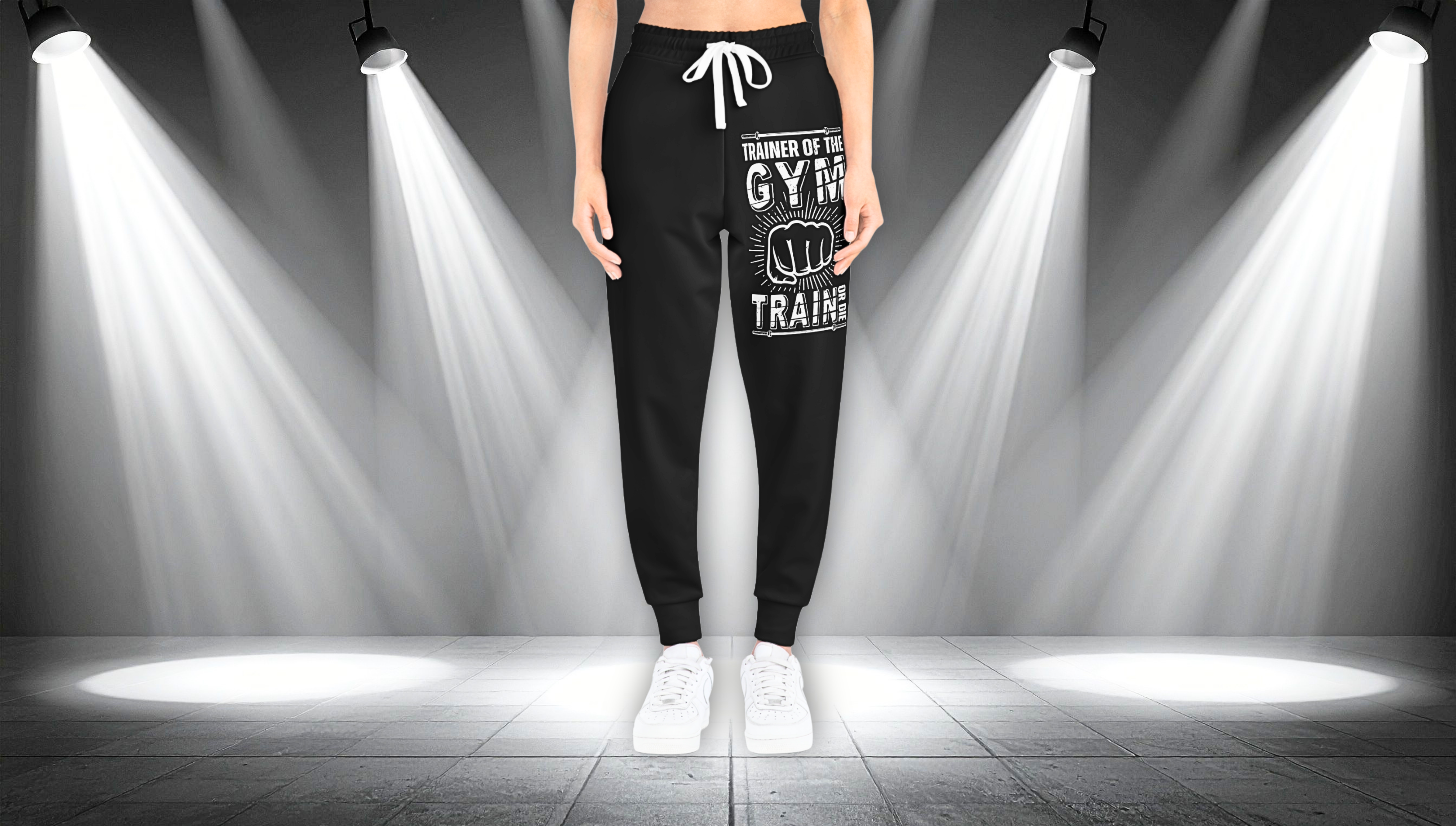 Gym Trainer Athletic Joggers – “Trainer of the Gym” Motivational Workout Pants