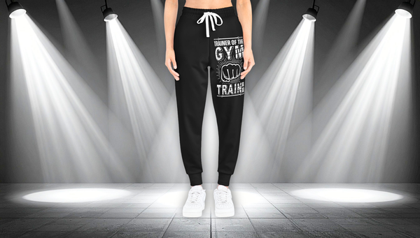 Gym Trainer Athletic Joggers – “Trainer of the Gym” Motivational Workout Pants