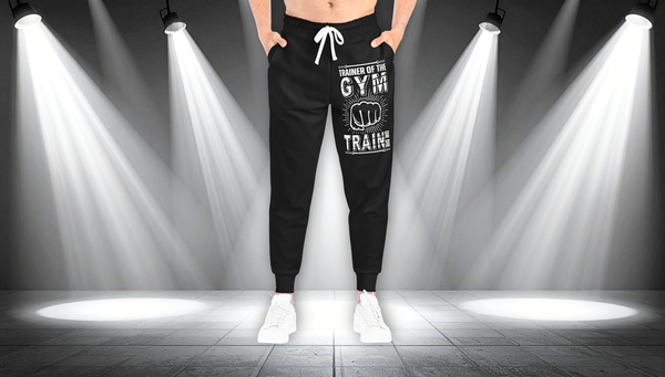 Gym Trainer Athletic Joggers – “Trainer of the Gym” Motivational Workout Pants