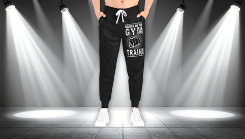 Gym Trainer Athletic Joggers – “Trainer of the Gym” Motivational Workout Pants