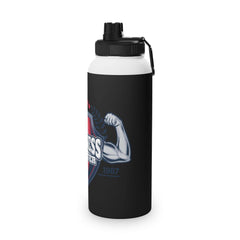 Durable Stainless Steel Water Bottle with Sports Lid - Perfect for Cyclists & Gym Enthusiasts
