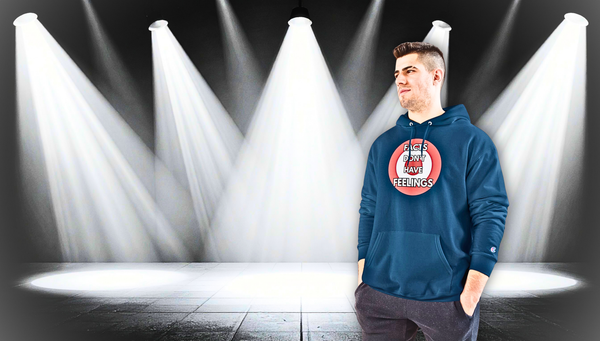 Champion Hoodie – “Facts Don’t Have Feelings” Graphic Hoodie