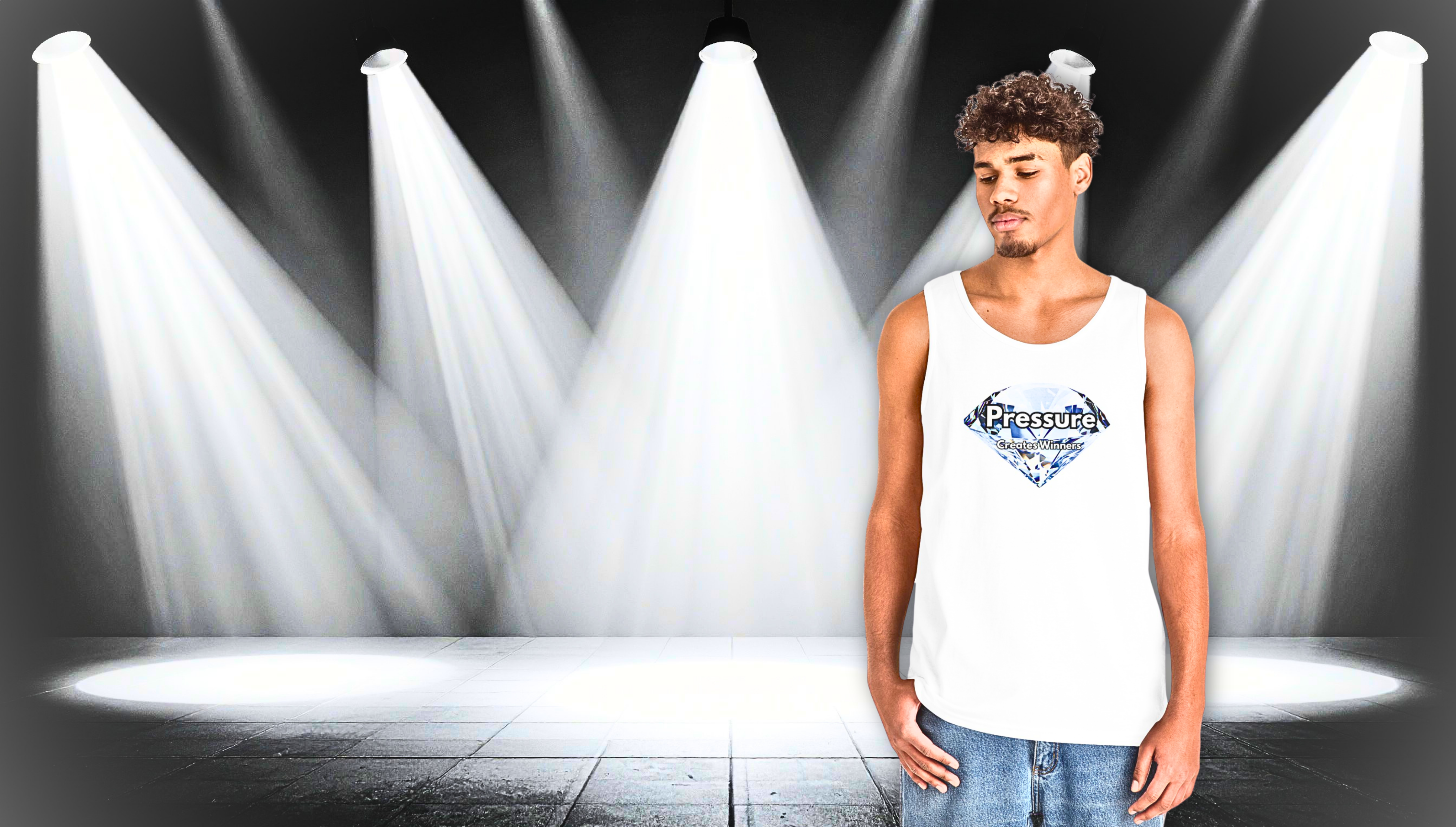 Pressure Diamond Graphic Tank Top