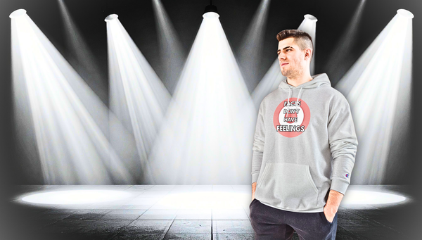Champion Hoodie – “Facts Don’t Have Feelings” Graphic Hoodie