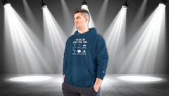 Champion Hoodie — 'Things I Do In My Spare Time' Graphic Hoodie for Casual Athleisure