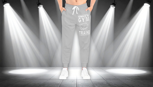 Gym Trainer Athletic Joggers – “Trainer of the Gym” Motivational Workout Pants