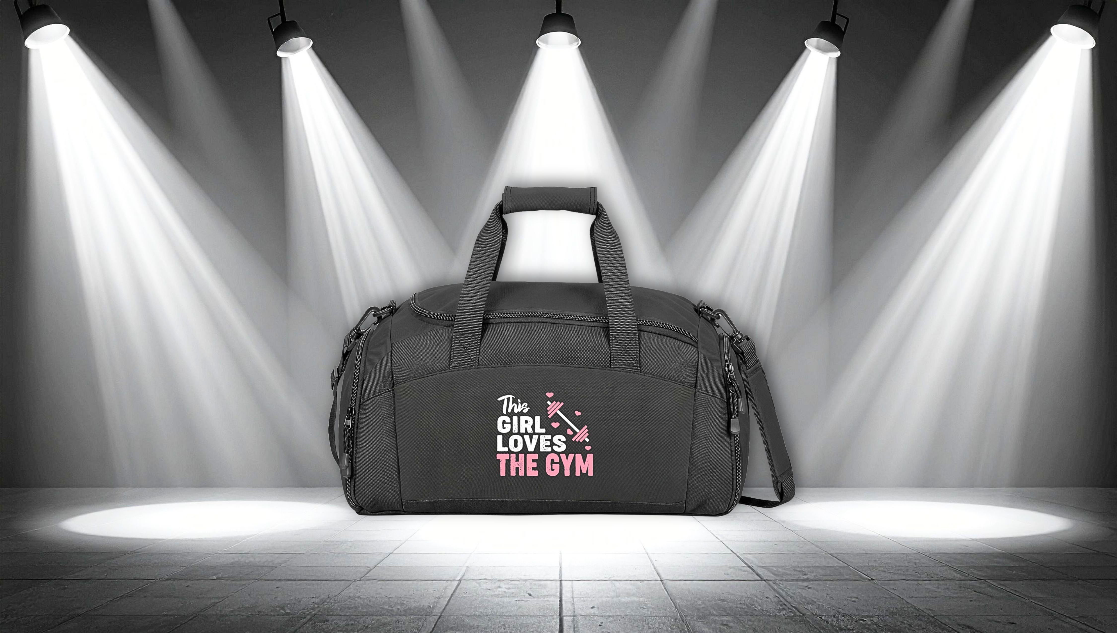 This Girl Loves The Gym Duffel Bag — Women's Workout Gym Bag