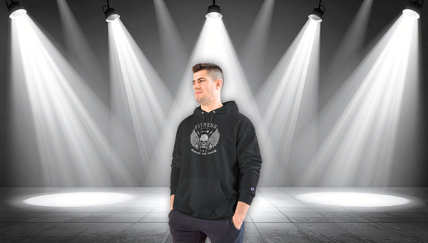 Fitness Skull Hoodie — 'Fitness or Forget Your Limits' Gym Pullover
