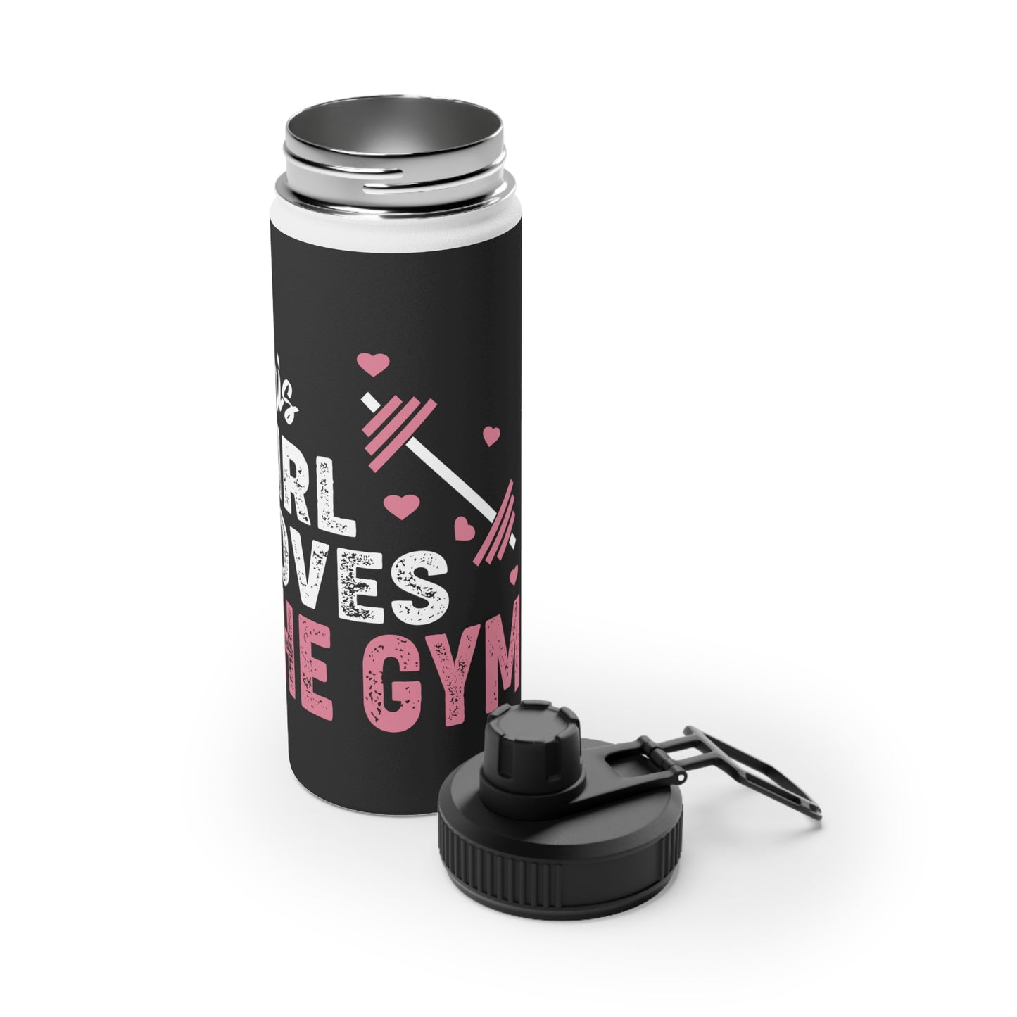This Girl Loves The Gym Stainless Steel Water Bottle | Sporty Hydration Gear