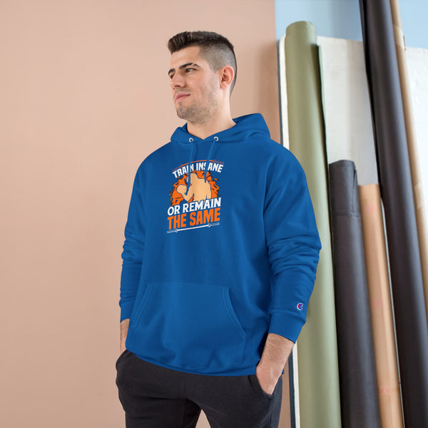 Hoodie — "Train Insane or Remain the Same" Motivational Gym Hoodie