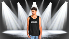 Tank Top — “Your Body Is Your Resume” Motivational Graphic Tank