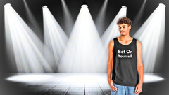 Bet On Yourself Tank Top — Motivational Fitness Tee