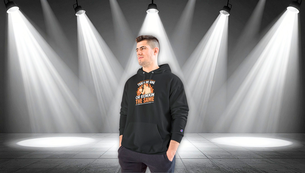 Hoodie — "Train Insane or Remain the Same" Motivational Gym Hoodie