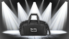 Bet On Yourself Gym Bag — Motivational Workout Duffel
