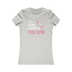 Gym Love Women's Favorite Tee - Motivational Fitness Shirt