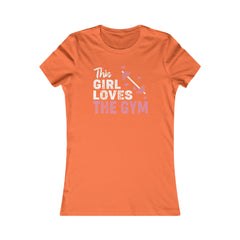 Gym Love Women's Favorite Tee - Motivational Fitness Shirt