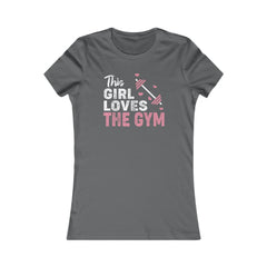 Gym Love Women's Favorite Tee - Motivational Fitness Shirt