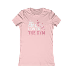 Gym Love Women's Favorite Tee - Motivational Fitness Shirt