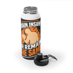 Gym Quotes Stainless Steel Water Bottle with Sports Lid