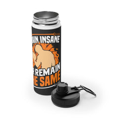 Gym Quotes Stainless Steel Water Bottle with Sports Lid