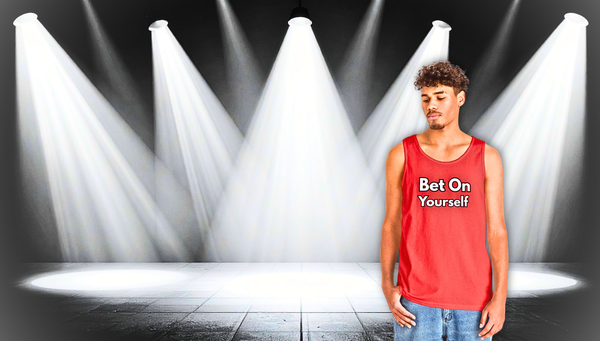Bet On Yourself Tank Top — Motivational Fitness Tee