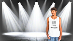 Facts Don't Have Feelings Tank Top — Minimalist Statement Tee for Debates & Science Fans